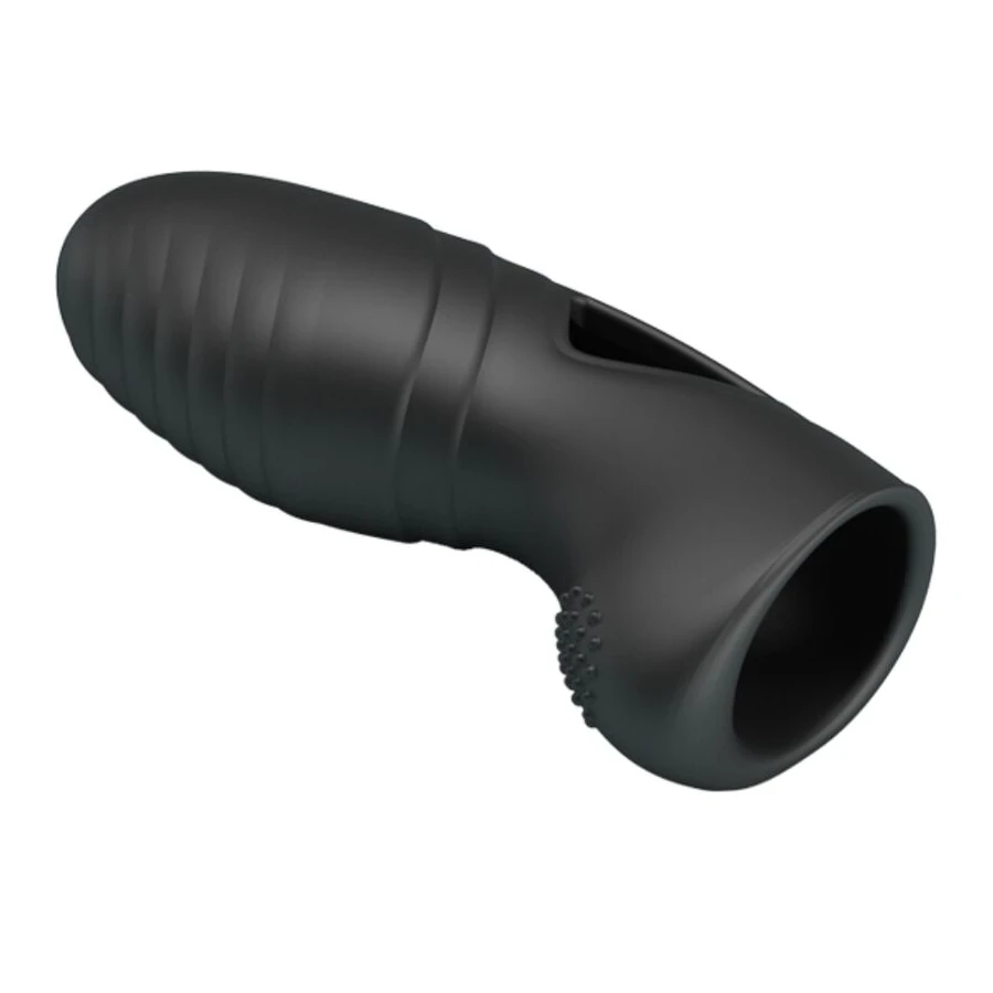 PRETTY LOVE - VIBRATORE DA DITO IN SILICONE ALAN NERO